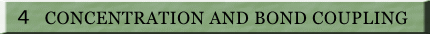  �S�@CONCENTRATION AND BOND COUPLING